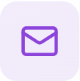 Mail logo violet