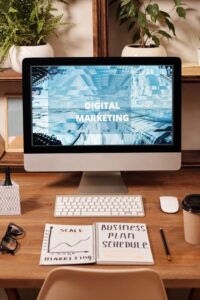 écran digital marketing site internet Notaire