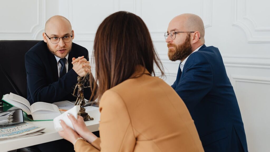 Consultation client en étude notariale
